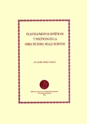 Fraile Marcos |  Planteamientos estéticos y políticos en la obra de Zora Neale Hurston | eBook | Sack Fachmedien
