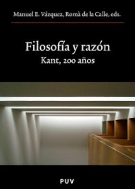 de la Calle / Vázquez |  Filosofía y razón | eBook | Sack Fachmedien