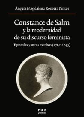 Romera Pintor |  Constance de Salm y la modernidad de su discurso feminista | eBook | Sack Fachmedien