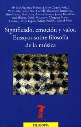Alcaraz / Pérez Carreño |  Significado, emoción y valor | eBook | Sack Fachmedien