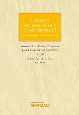 Antón Juárez / Calvo Caravaca / Carrascosa González |  Litigación internacional en la Unión Europea III | eBook | Sack Fachmedien