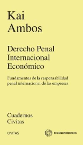 Ambos | Derecho Penal Internacional  Económico | E-Book | sack.de