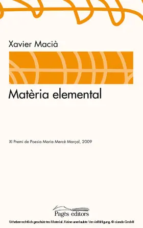 Macià i Costa |  Matèria elemental | eBook | Sack Fachmedien