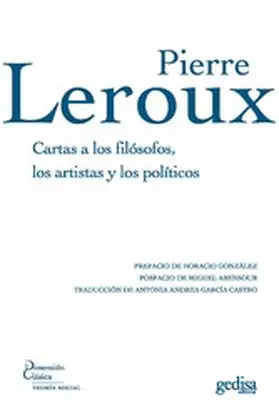 Leroux |  Cartas a los filósofos, los artistas y los políticos | eBook | Sack Fachmedien