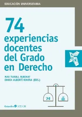 Turull Rubinat / Albertí Rovira |  74 experiencias docentes del Grado en Derecho | eBook | Sack Fachmedien