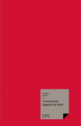 Autores |  Constitución Imperial de Haití | eBook | Sack Fachmedien