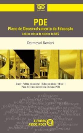 Saviani |  PDE - Plano de Desenvolvimento da Educação | eBook | Sack Fachmedien