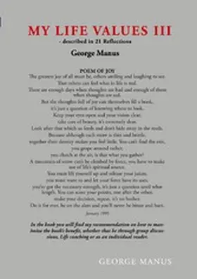 Manus |  My life values III | eBook | Sack Fachmedien