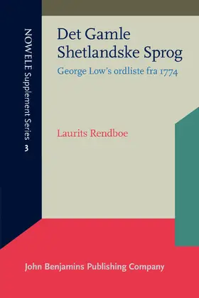 Rendboe |  Det Gamle Shetlandske Sprog | Buch |  Sack Fachmedien