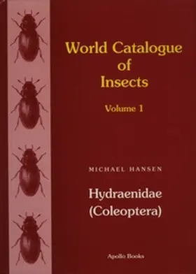 Hansen |  Hydraenidae (Coleoptera) | Buch |  Sack Fachmedien