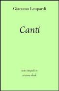 Classici / Leopardi |  Canti | eBook | Sack Fachmedien