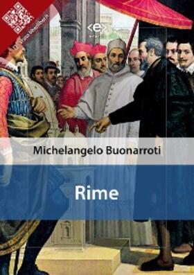 Buonarroti |  Rime | eBook | Sack Fachmedien