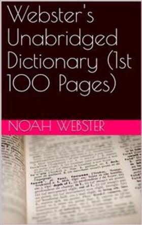 Webster |  Webster's Unabridged Dictionary (1st 100 Pages) | eBook | Sack Fachmedien