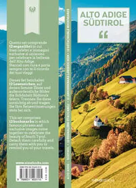 Magris |  Lesezeichen-Set Alto Adige - Südtirol | Buch |  Sack Fachmedien