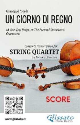 Verdi |  Score of "Un giorno di regno" for String Quartet | eBook | Sack Fachmedien