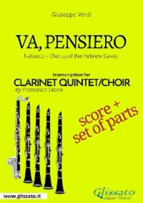 Verdi |  Va, pensiero - Clarinet Quintet score & parts | eBook | Sack Fachmedien