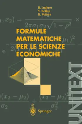 Luderer / Vetters / Nollau |  Formule matematiche per le scienze economiche | Buch |  Sack Fachmedien