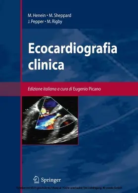 Henein / Picano / Sheppard |  Ecocardiografia clinica | eBook | Sack Fachmedien