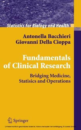 Bacchieri / Della Cioppa | Fundamentals of Clinical Research | E-Book | sack.de