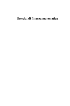 Rosazza Gianin / Sgarra | Esercizi di finanza matematica | E-Book | sack.de