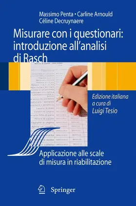 Penta / Arnould / Decruynaere |  Analisi Di Rasch E Questionari Di Misura | Buch |  Sack Fachmedien
