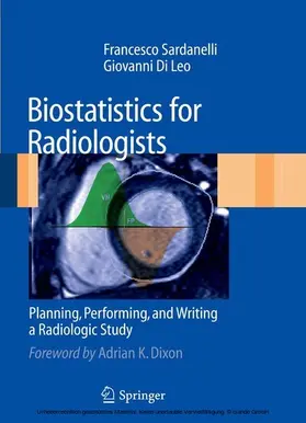 Sardanelli / Di Leo |  Biostatistics for Radiologists | eBook | Sack Fachmedien