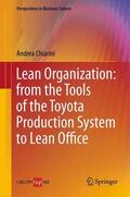 Chiarini |  Lean Organization: From the Tools of the Toyota Production System to Lean Office | Buch |  Sack Fachmedien