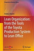 Chiarini |  Lean Organization: from the Tools of the Toyota Production System to Lean Office | eBook | Sack Fachmedien