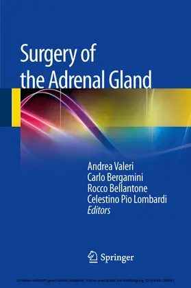 Valeri / Bergamini / Bellantone |  Surgery of the Adrenal Gland | eBook | Sack Fachmedien