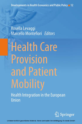 Levaggi / Montefiori |  Health Care Provision and Patient Mobility | eBook | Sack Fachmedien