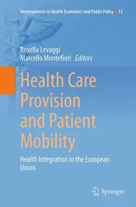 Montefiori / Levaggi |  Health Care Provision and Patient Mobility | Buch |  Sack Fachmedien