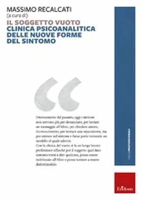 Recalcati |  Il soggetto vuoto | eBook | Sack Fachmedien