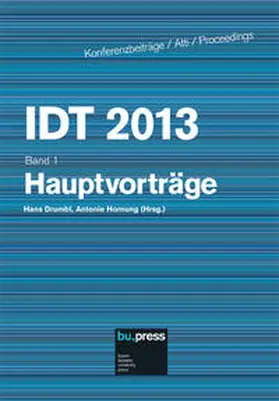 Drumbl / Hornung |  IDT 2013/1 Hauptvorträge | Buch |  Sack Fachmedien