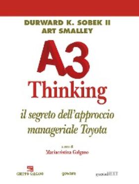 K. Sobek II / Smalley | A3 Thinking. Il segreto dell’approccio manageriale Toyota | E-Book | sack.de