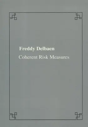 Delbean |  Coherent Risk Measures | Buch |  Sack Fachmedien