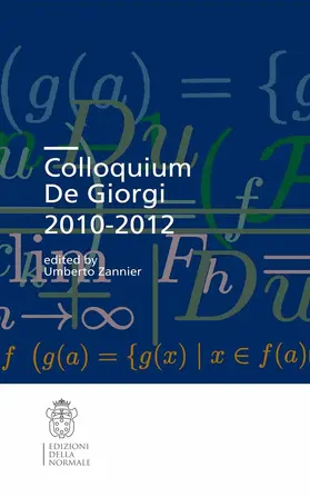 Zannier | Colloquium De Giorgi 2010-2012 | E-Book | www.sack.de
