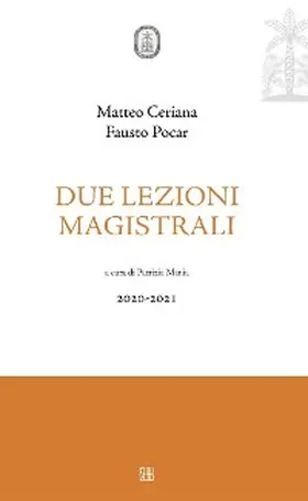 Cerania / Pocar |  Due lezioni magistrali | eBook | Sack Fachmedien