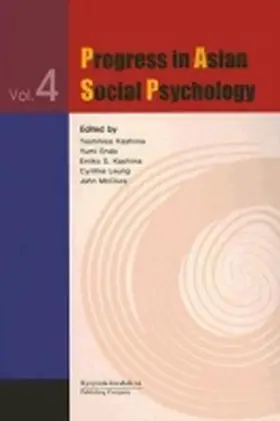 Leung / Kashima / McClure |  Progress in Asian Social Psychology: Volume 4 | Buch |  Sack Fachmedien