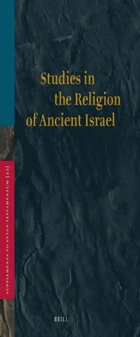 Anderson / Boer / Castellino |  Studies in the Religion of Ancient Israel | Buch |  Sack Fachmedien
