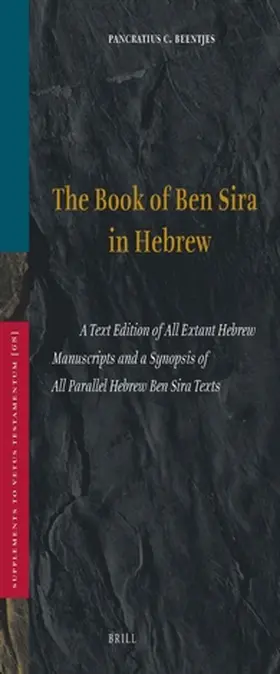 Beentjes |  Book of Ben Sira in Hebrew | Buch |  Sack Fachmedien