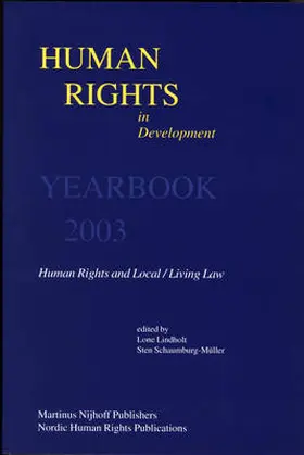 Lindholt / Schaumburg-Müller |  Human Rights in Development, Volume 9 | Buch |  Sack Fachmedien