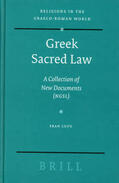 Lupu |  Greek Sacred Law: A Collection of New Documents (NGSL) | Buch |  Sack Fachmedien