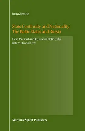Ziemele |  State Continuity and Nationality | Buch |  Sack Fachmedien