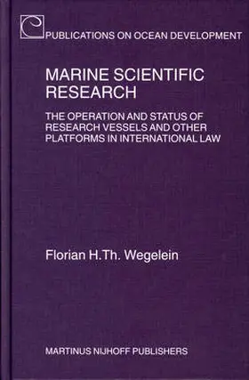 Wegelein |  Marine Scientific Research | Buch |  Sack Fachmedien