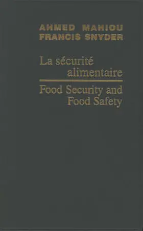 Mahiou / Snyder | Food Security and Food Safety / La sécurité alimentaire | Buch | 978-90-04-14543-6 | sack.de