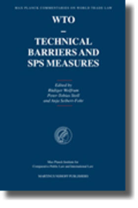 Wolfrum / Stoll / Seibert-Fohr |  Wto - Technical Barriers and Sps Measures | Buch |  Sack Fachmedien