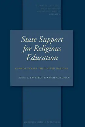 Bayefsky / Waldman |  State Support for Religious Education | Buch |  Sack Fachmedien