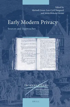 Green / Nørgaard / Birkedal Bruun |  Early Modern Privacy | Buch |  Sack Fachmedien