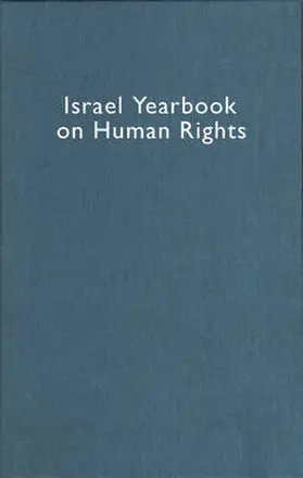 Dinstein / Domb |  Israel Yearbook on Human Rights | Buch |  Sack Fachmedien