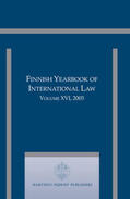 Klabbers / Creutz |  Finnish Yearbook of International Law, Volume 16 (2005) | Buch |  Sack Fachmedien